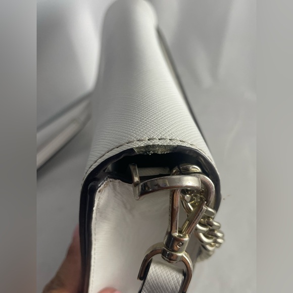 Kate Spade Leather Carson Convertible Strap Cream Crossbody Bag - Picture 11 of 12